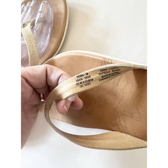 Olukai Honu Women's Size 8 Tapa/Golden sand Flip Flop Comfort Sandals slip on - Picture 8 of 8